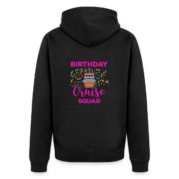 Geburtstag Kreuzfahrt Geschenk Schiffsreise - Unisex Premium Bio Zip Hoodie - Schwarz - Hinten - Nico (187cm)