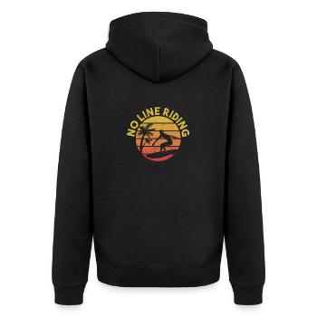 Pas de ligne Wakesurf Wake Surf Wakesurf Ride - Veste à capuche bio Premium Unisexe - noir - Dos - Nico (187cm)