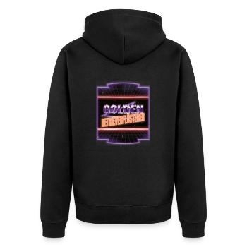 schäferhund bday dogge hundehalter geek spruch - Unisex Premium Bio Zip Hoodie - Schwarz - Hinten - Nico (187cm)