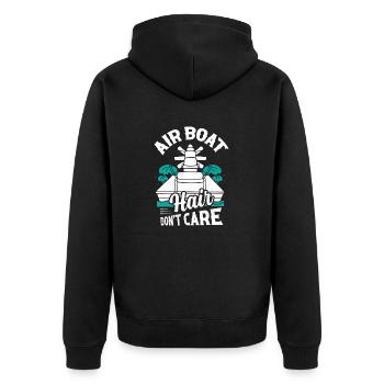 Air Boat Hair Don’t Care Hydroplane Airboat Propel - Veste à capuche bio Premium Unisexe - noir - Dos - Nico (187cm)