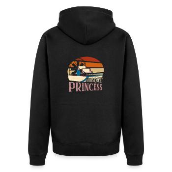 Airboat Princess Hydroplane Air Boat Hélice Swa - Veste à capuche bio Premium Unisexe - noir - Dos - Nico (187cm)