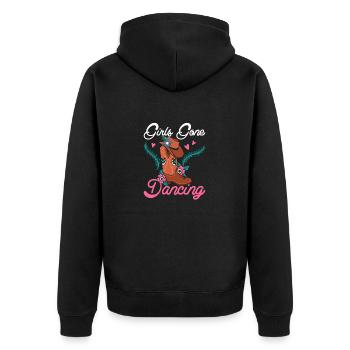Girls Gone Dancing Line Dance Femme - Veste à capuche bio Premium Unisexe - noir - Dos - Nico (187cm)
