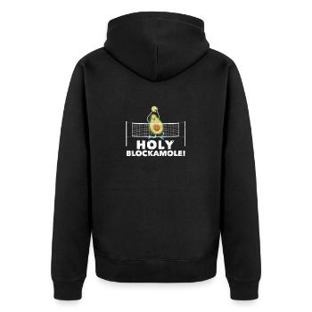 Holy Blockamole Volleyball Entraîneur sportif amusant - Veste à capuche bio Premium Unisexe - noir - Dos - Nico (187cm)