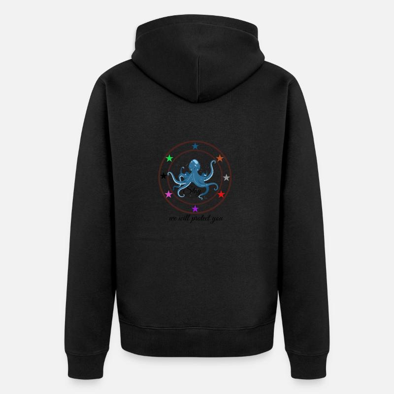 K-pop 5-star - Veste à capuche bio Premium Unisexe - noir