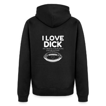 Last Place Fantasy Football Funny - Unisex Premium Organic Zip Hoodie - black - Back - Nico (187cm)