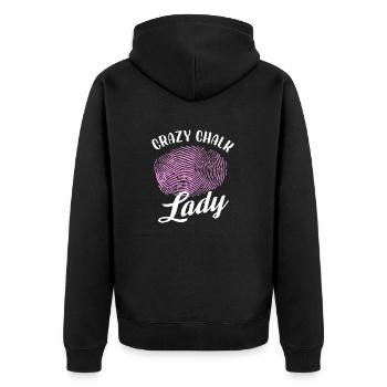 Dame craie folle | Criminalistique - Veste à capuche bio Premium Unisexe - noir - Dos - Nico (187cm)