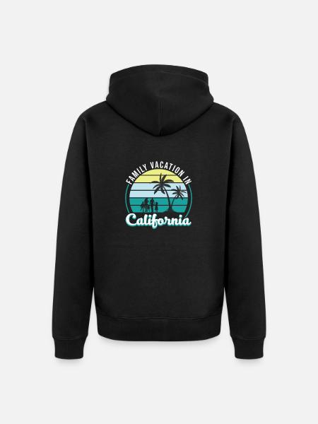 Family Vacation - Unisex Premium Organic Zip Hoodie - black
