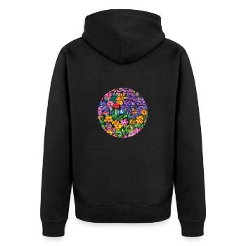 Garden, gardening, gardening, hobby gardener, gardener - Unisex Premium Organic Zip Hoodie - black - Back - Nico (187cm)