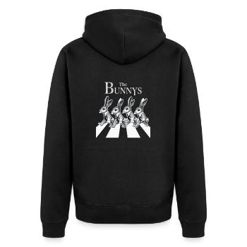 Lapins - Veste à capuche bio Premium Unisexe - noir - Dos - Nico (187cm)