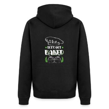 Laissez-vous cuire au four - Veste à capuche bio Premium Unisexe - noir - Dos - Nico (187cm)