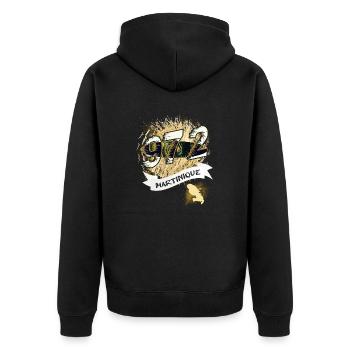 belle idée de Cadeau originale de la Martinique - Veste à capuche bio Premium Unisexe - noir - Dos - Nico (187cm)