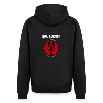 Hail Lobster satire design, Jordan Peterson - Veste à capuche bio Premium Unisexe - noir - Dos - Nico (187cm)