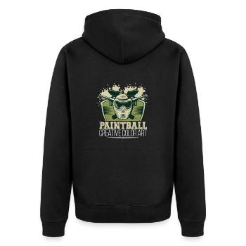 Paintball Creative Paint Color Art Airsoft Paint - Veste à capuche bio Premium Unisexe - noir - Dos - Nico (187cm)