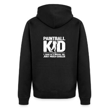 Paintball Enfant Définition Paintball Enfants luxure - Veste à capuche bio Premium Unisexe - noir - Dos - Nico (187cm)