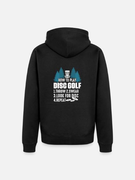 How To Play Disc Golf Disc Golf Frisbee - Ekologisk premiumluvjack unisex - svart