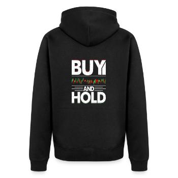 Acheter et conserver des transactions boursières Trader Investor - Veste à capuche bio Premium Unisexe - noir - Dos - Nico (187cm)