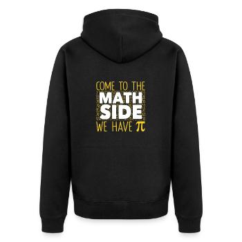 Allez sur la page des maths, nous avons Pi Tag Geek - Veste à capuche bio Premium Unisexe - noir - Dos - Nico (187cm)