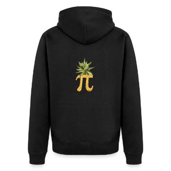 Pineapple Lover Funny Pi Day Pi-Neapple Enseignant - Veste à capuche bio Premium Unisexe - noir - Dos - Nico (187cm)