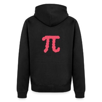Framboise Drôle Pi Jour Gâteau Amateur de Maths - Veste à capuche bio Premium Unisexe - noir - Dos - Nico (187cm)