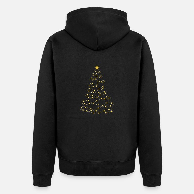 Arbre de Noël - Veste à capuche bio Premium Unisexe - noir