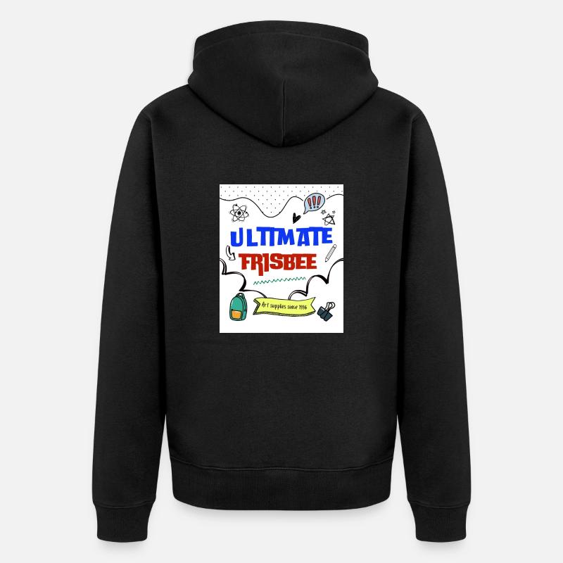 ulti 55 blanc - Veste à capuche bio Premium Unisexe - noir