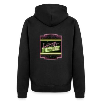 cats pet lover cat collage tshirts birthday - Unisex Premium Bio Zip Hoodie - Schwarz - Hinten - Nico (187cm)