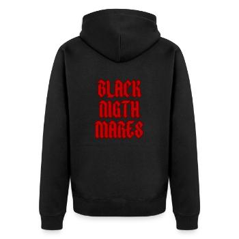 Cauchemars noirs - Veste à capuche bio Premium Unisexe - noir - Dos - Nico (187cm)
