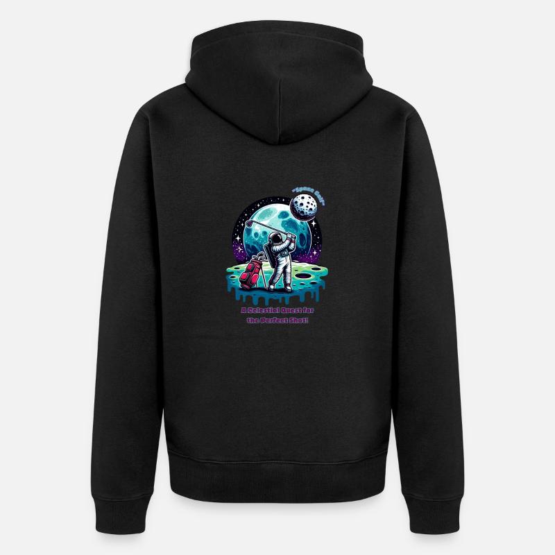 Golf de l’espace - Veste à capuche bio Premium Unisexe - noir