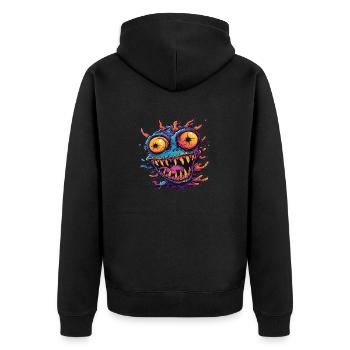 Halloween Spooky Monster Devil démon cadeau - Veste à capuche bio Premium Unisexe - noir - Dos - Nico (187cm)