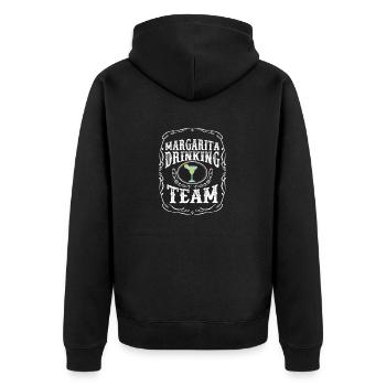 Margarita Drinking Team Cocktail Alkohol gemischt - Unisex Premium Bio Zip Hoodie - Schwarz - Hinten - Nico (187cm)