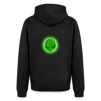 Alien In Bursting Star T-shirt extraterrestre - Veste à capuche bio Premium Unisexe - noir - Dos - Nico (187cm)