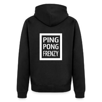Entraînement professionnel de vélocité de tennis de table - Veste à capuche bio Premium Unisexe - noir - Dos - Nico (187cm)