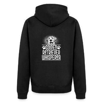 Golden Retriever Whisperer Retriever Breed Dog Own - Unisex Premium Organic Zip Hoodie - black - Back - Nico (187cm)