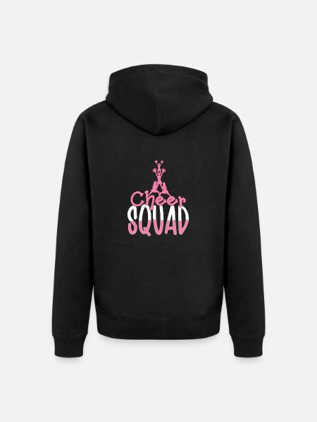 Cheer Squad Cheerleading Cheerleader - Unisex Premium Organic Zip Hoodie - black
