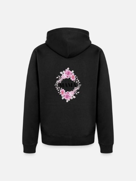 Beste Mama - Unisex Premium Bio Zip Hoodie - Schwarz