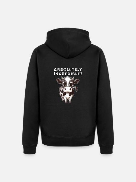 Absolutely Incredible - Unisex Premium Organic Zip Hoodie - black