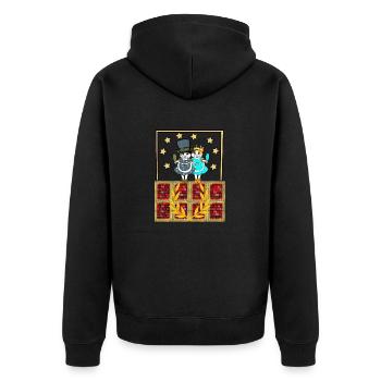 Cats, Stage, Appearance, Stars, Show, Cat Beauty - Unisex Premium Organic Zip Hoodie - black - Back - Nico (187cm)