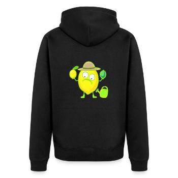 Citron Citron Jardinier Citronnier Jardin Fermier - Veste à capuche bio Premium Unisexe - noir - Dos - Nico (187cm)