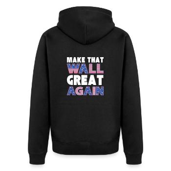 USA GREAT AGAIN - Veste à capuche bio Premium Unisexe - noir - Dos - Nico (187cm)