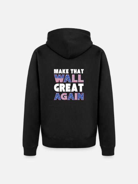 USA GREAT AGAIN - Unisex Premium Organic Zip Hoodie - black