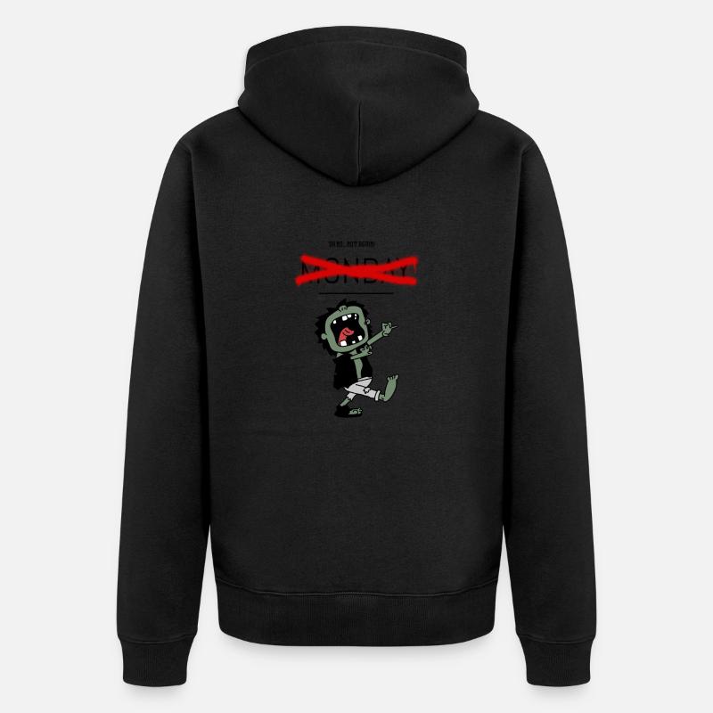 Je déteste les lundis - Veste à capuche bio Premium Unisexe - noir
