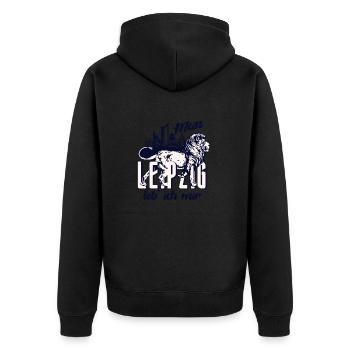 Je loue mon enfer de Leipzig - Veste à capuche bio Premium Unisexe - noir - Dos - Nico (187cm)