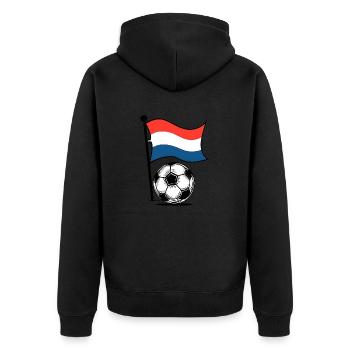 Football néerlandais - Veste à capuche bio Premium Unisexe - noir - Dos - Nico (187cm)