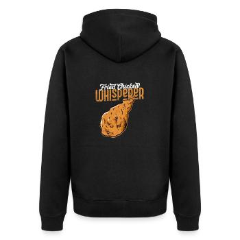 Poulet frit Whisperer Fast Food Fry - Veste à capuche bio Premium Unisexe - noir - Dos - Nico (187cm)