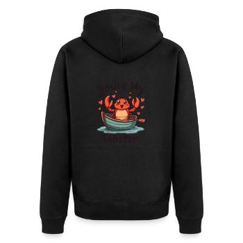 TU ES MON HOMARD - Veste à capuche bio Premium Unisexe - noir - Dos - Nico (187cm)