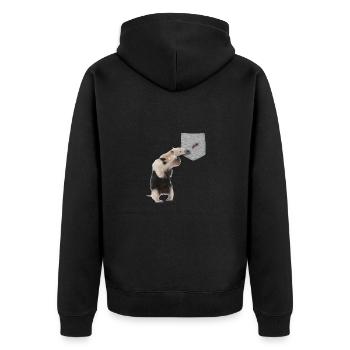 Fourmilier Atteindre Fourmi Dans Votre Fausse Poche Fun - Veste à capuche bio Premium Unisexe - noir - Dos - Nico (187cm)