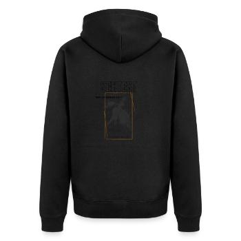 Test oculaire - Veste à capuche bio Premium Unisexe - noir - Dos - Nico (187cm)