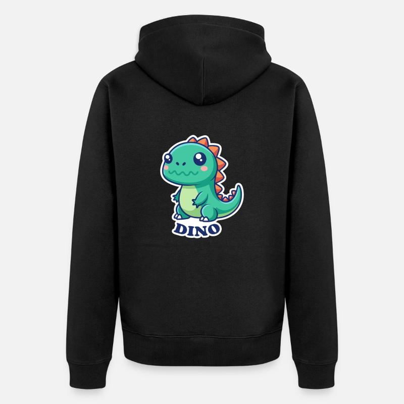DINOSAURE - Veste à capuche bio Premium Unisexe - noir