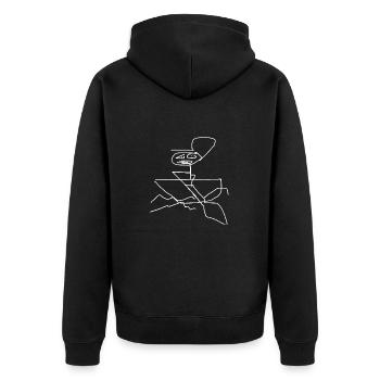 Ramer - Veste à capuche bio Premium Unisexe - noir - Dos - Nico (187cm)