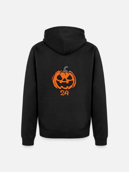 Pumpkin 24 - Unisex Premium Organic Zip Hoodie - black